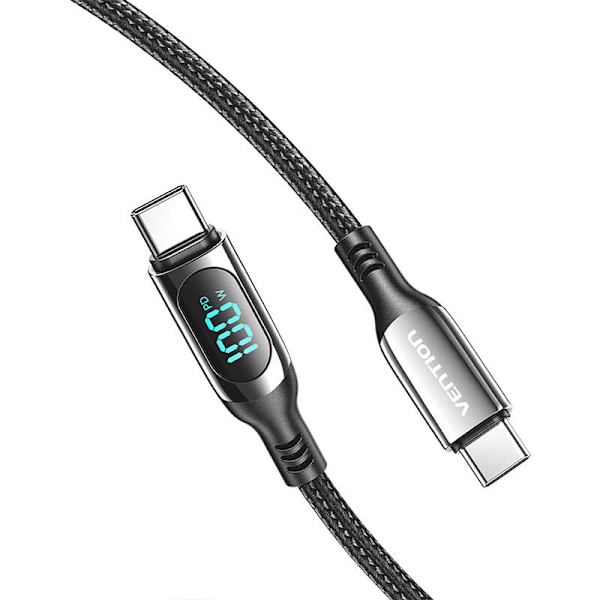 Vention TAYBAV USB 2.0 CC 100 W 5A 1.2M USB-kabel (sort)