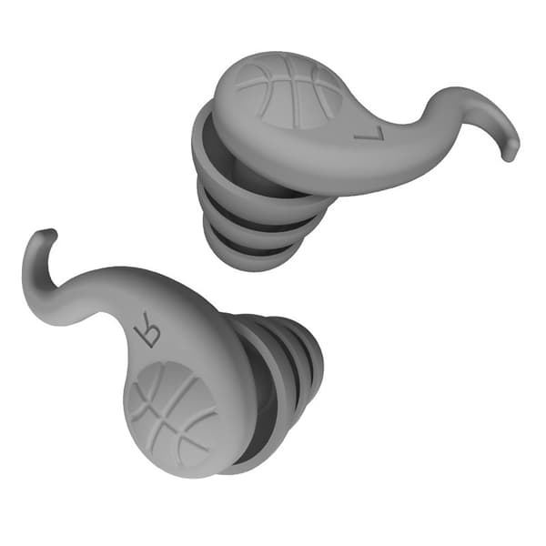 Professionelle silikone ørepropper med støjreduktion - 2 par Black+Grey Black+Grey