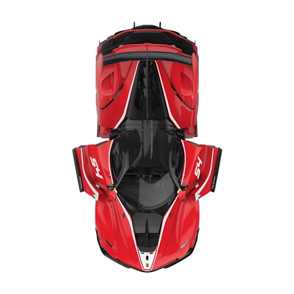 RASTAR Ferrari 1:18 FXXK fjärrstyrd RC-bil för självmontering (röd)