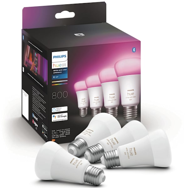 White Color Ambiance E27 4-pack