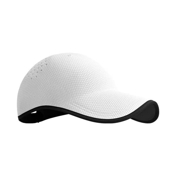 Hopfällbar sömlös sportkeps i polyester – lätt, ventilerande och med UV-skydd White White