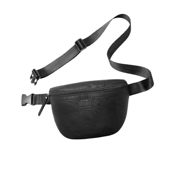 Justerbar rem Crossbody midjeväska Svart