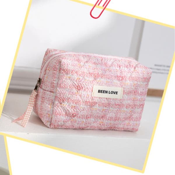Broderad dröm kosmetisk väska Pink Pink