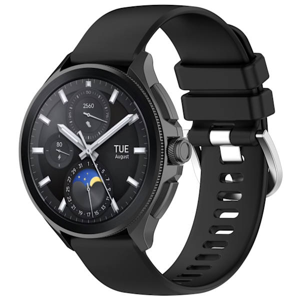 Silikone urrem til Xiaomi Watch 2 Pro/Watch S3 og Honor Watch 4 Pro Sort