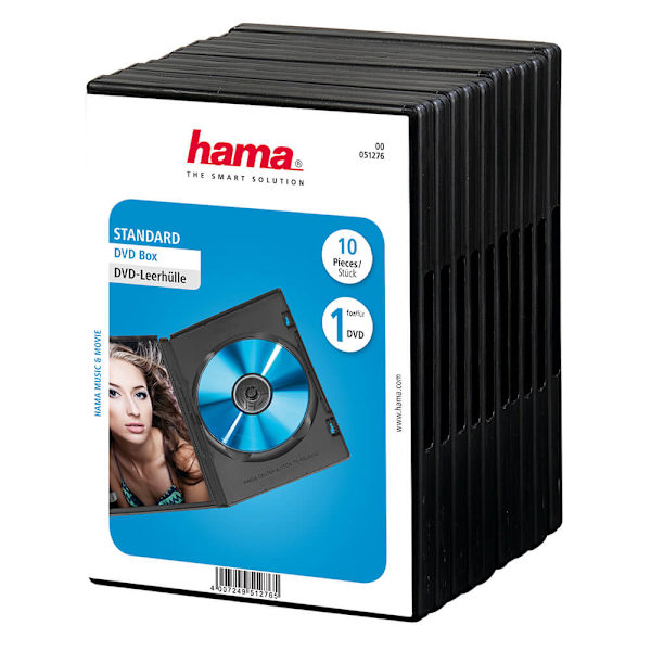 DVD-Box Svart 10-pack