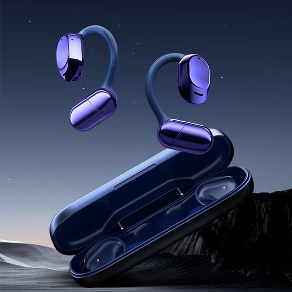 SHINECON Bluetooth 5.3 Hörlurar Blå