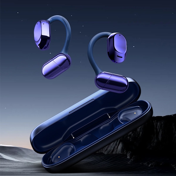 SHINECON Bluetooth 5.3 Hovedtelefoner Blå