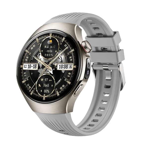 Silikone Urrem til Kompatibel med Huawei WATCH 5 46mm - Perfekt til Sport Grey Grey