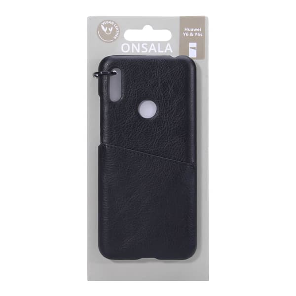 Mobilcover med Kortrum Huawei Y6 Sort