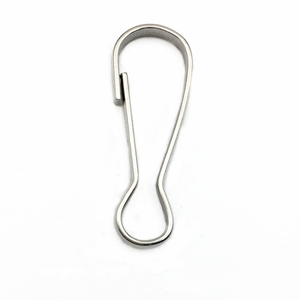 Karbinhakar öppningsbara krokar Rostfritt Stål 100-pack Silver 5.5 cm