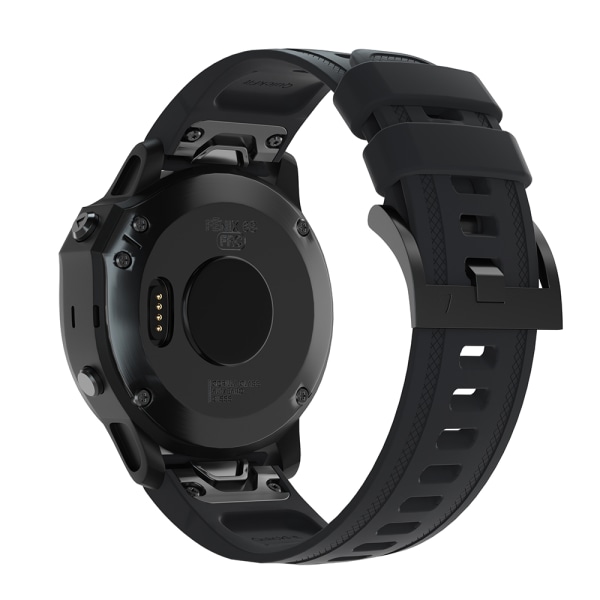 Klockarmband för Garmin Fenix 7S/6S/5S, Garmin Instinct 2s 20 mm Svart