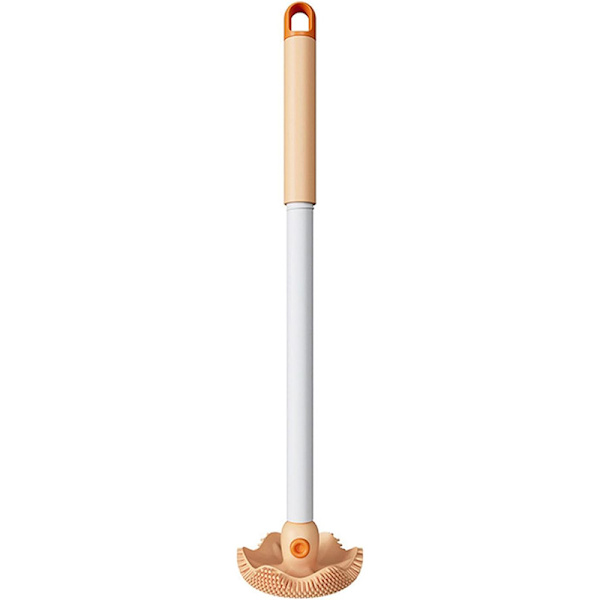 Bläckfisk-formad borste Toalettborste med handtag Orange