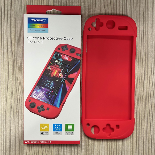 Beskyttende silikoneetui til Switch2 fuld dækning Red Red