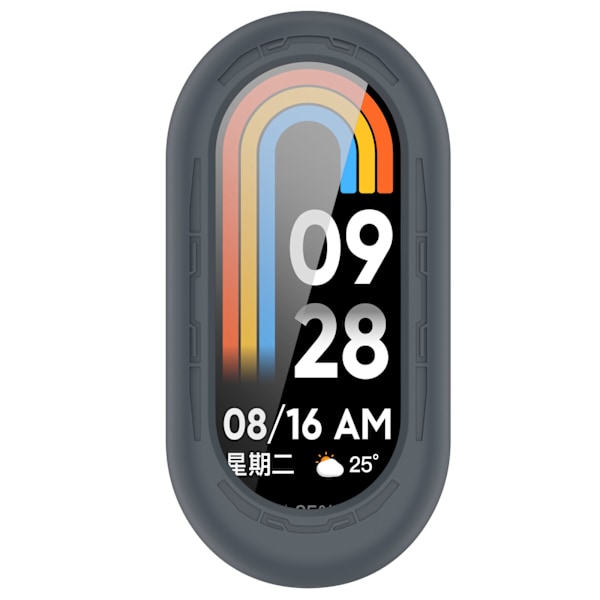 Silikonskyddsfodral för Xiaomi Mi Band 9/9 NFC Grå