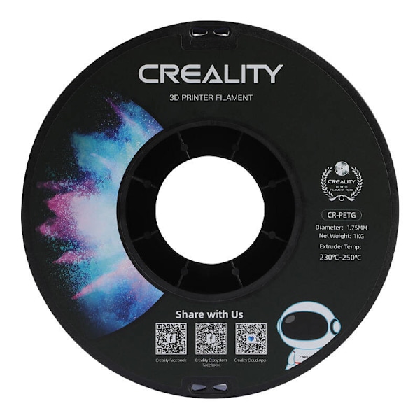 CR-PETG Filament Creality (läpinäkyvä sininen)