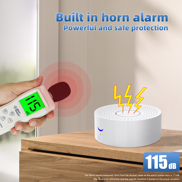 CS119 WiFi Smart Home Security Alarm System - Hvid