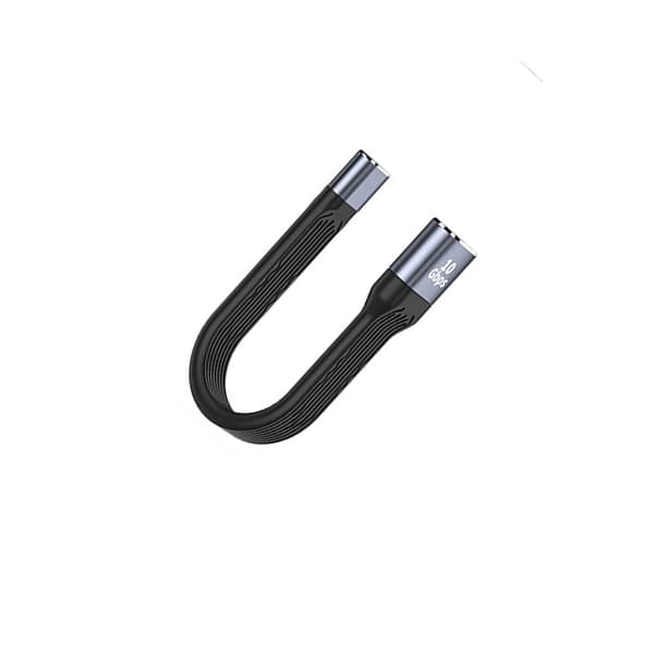 USB-A hun til USB-C hun FPC-kabel med 100W PD, 10Gbps data, 4K ved 60Hz og fleksibelt kompakt design