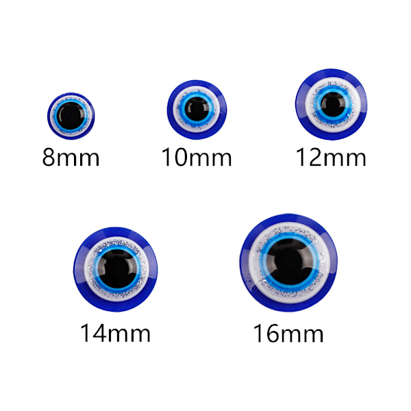 DIY-kit med Resin Evil Eye - Marinblå XL