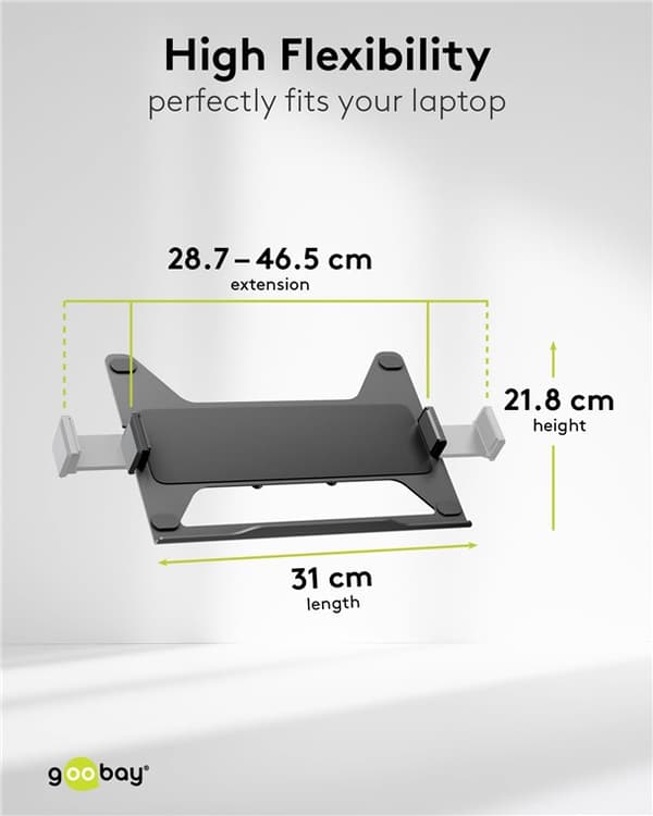 Deluxe skärmfäste med arm för laptop