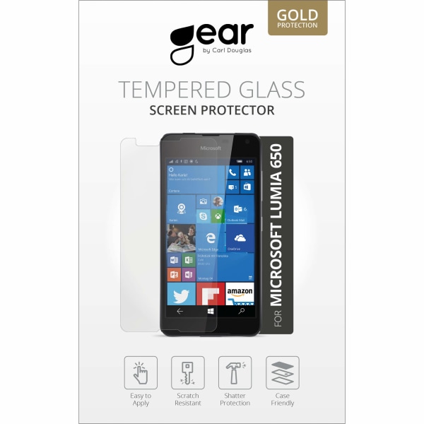 GEAR Härdat Glas 2.5D Lumia 650