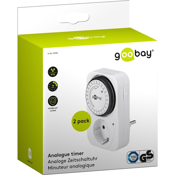Set med 2, analog timer