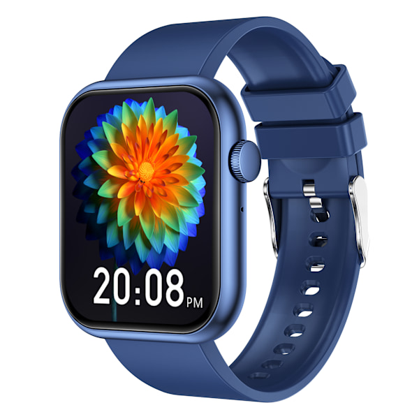 Smartwatch med pulsmåler, blodtryksmåler, iltmåler og flere sportstilstande Blå