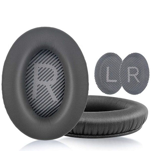 INF Öronkuddar för Bose QC35 I/II, QC25, QC15, QC 2 AE 2, AE 2i, AE 2w, SoundTrue, SoundLink Svart