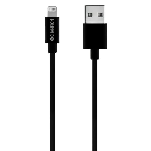 USB-A till Lightning Kabel 2m Svart