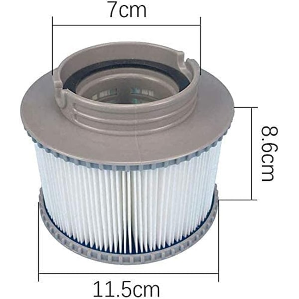 INF 2-Pak - Poolfilter til MSPA oppustelige pools FD2089 - Poolfilter