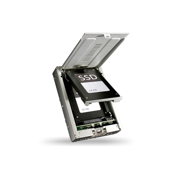 Internal hard drive cassette with space for 1x2.5" SATA-/SSD
