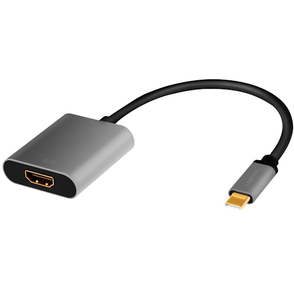 USB-C -> HDMI-adapter 4K/60Hz Aluminium 15cm