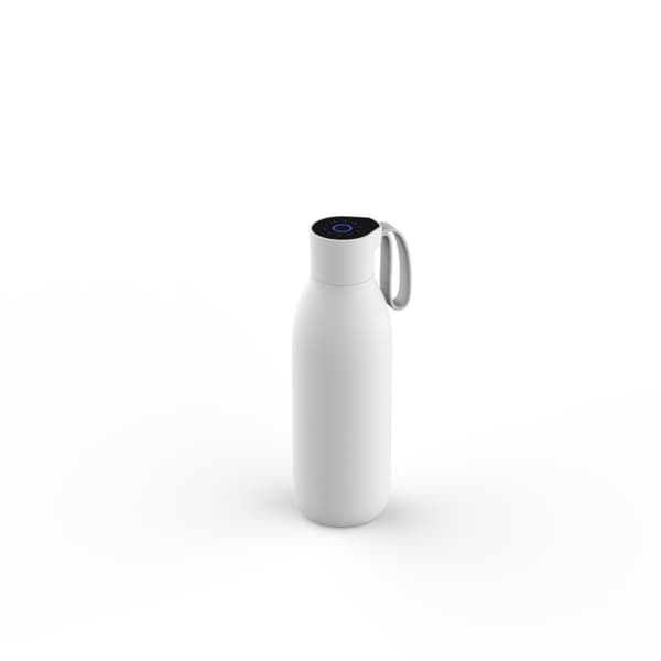 Smart Vandflaske med UV-sterilisering - 750ml, 304 Rustfrit Stål White White