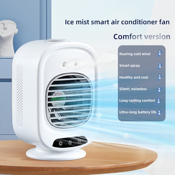Kølende Misting Fan - Smart Desktop Air Cooler med 3 hastigheder