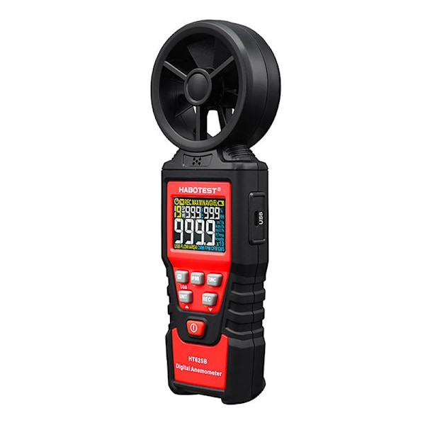 Digital vindmätare Habotest HT625B, USB