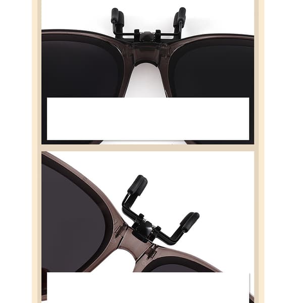 Foldbare Polariserede Clip-on Solbriller - Ultimativ UV400 Beskyttelse Black Black