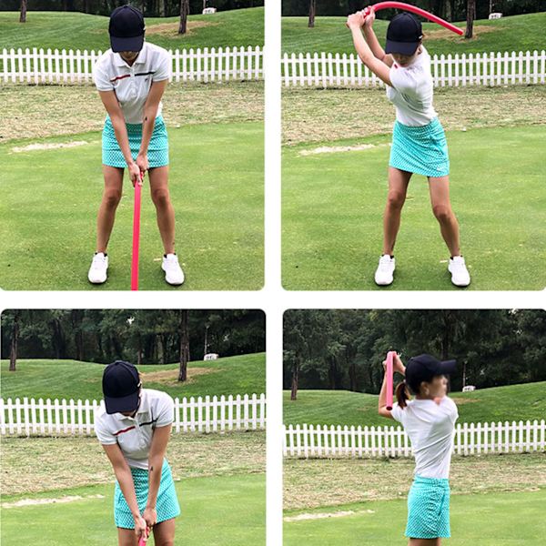 Golf Swing Trainer - Forbedre dit sving og tempo Rød