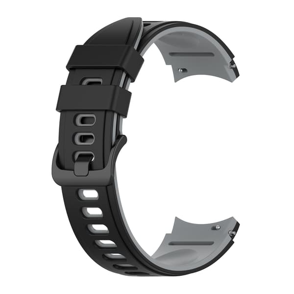 Silikone urrem til Samsung Watch 4 Black+Grey Black+Grey