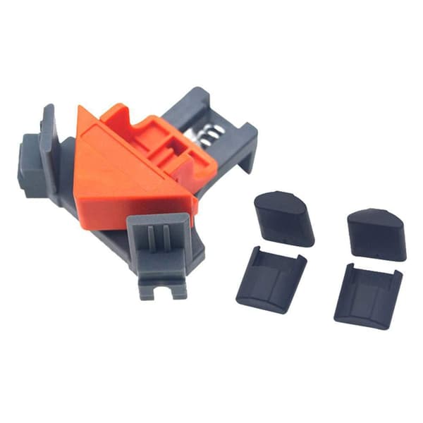 Rätvinklig klämsats - 90 graders hörklämmor (4-pack)