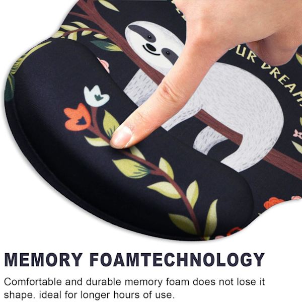 Musmatta med ergonomiskt handledsstöd Flerfärgad