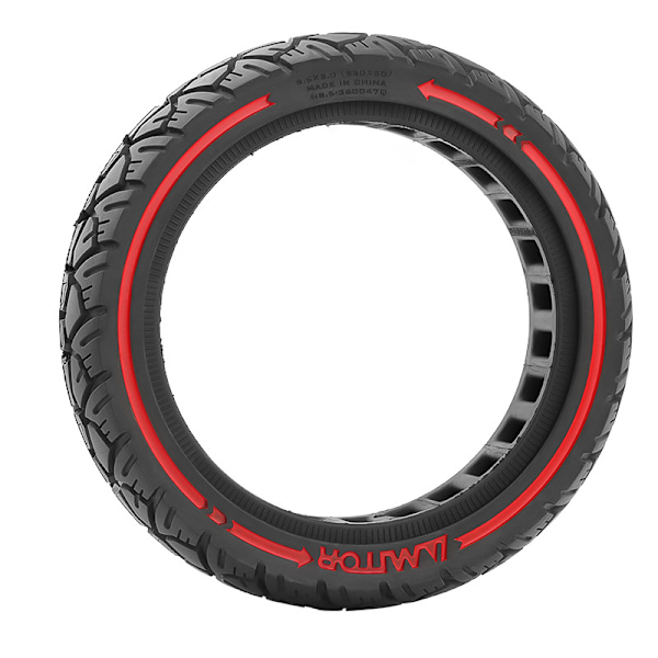 Puhkeamaton rengas Xiaomi M365 8.5x2.0 (230x50) musta/punainen