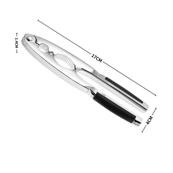 Multifunktionell fjäderbelastad nötknäppartång - Silverfinish