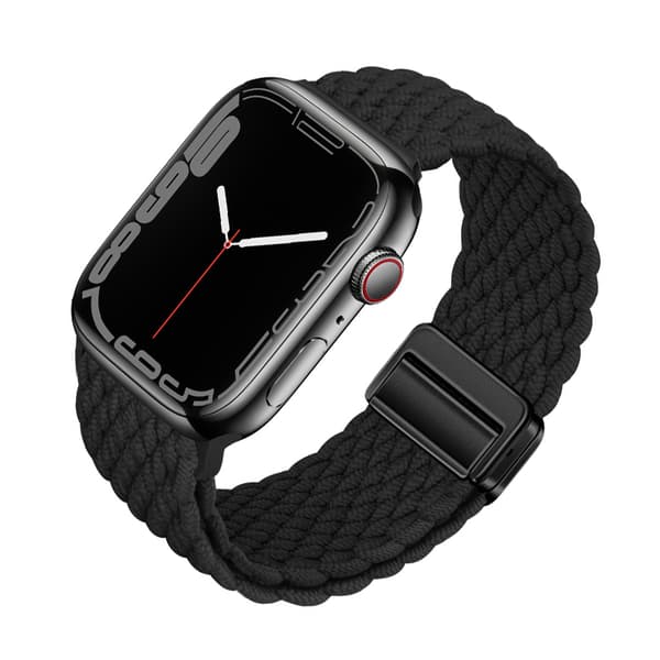 Starlight Nylon urrem til Apple Watch Black S Black S