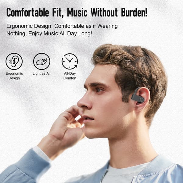 SP97 Vita Bluetooth-hörlurar med brusreducerande mikrofon White White