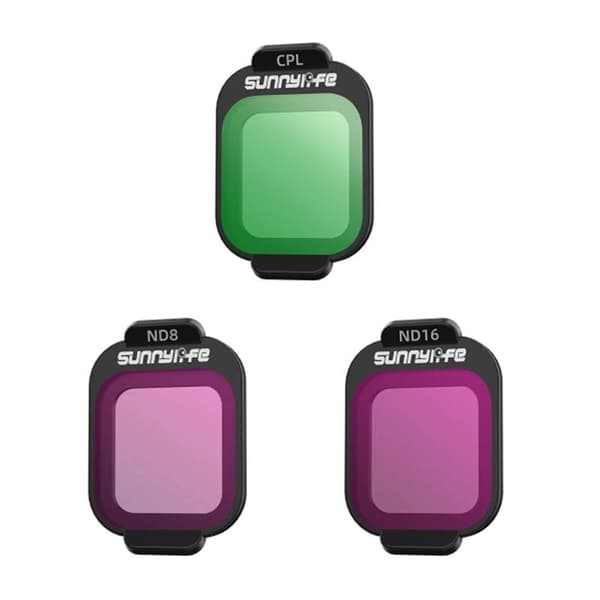 Filtry CPL, ND8, ND16 Sunnylife till DJI Flip