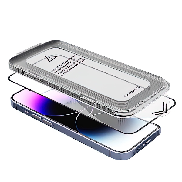 Yksityisyysnäytön suojus asennussarjalla iPhonelle iPhone 16 Plus