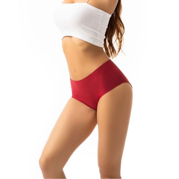 Bikinitrosor med hög midja, set Svart+röd 3XL