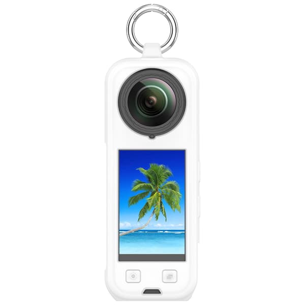 Insta360 X5 Silikonfodral: Fullständigt skydd & Linsskydd White White