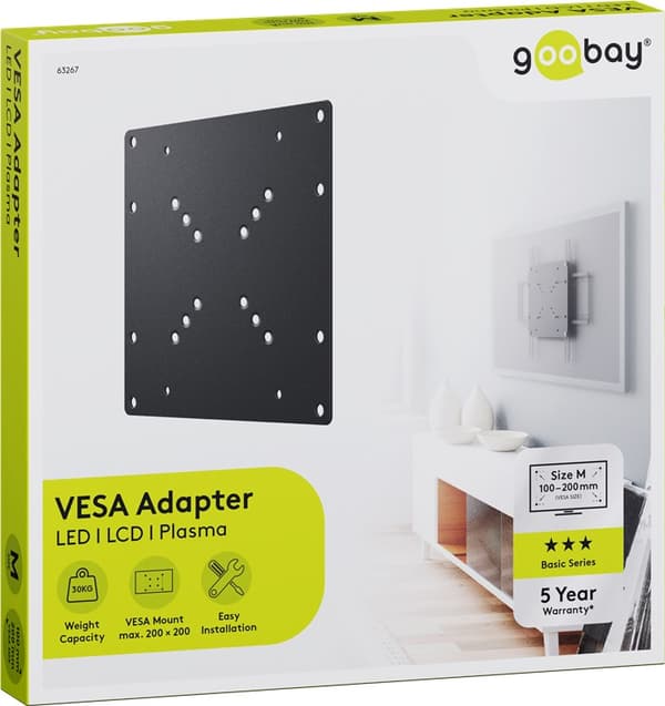 TV-vægbeslagsadapter med VESA-dimension