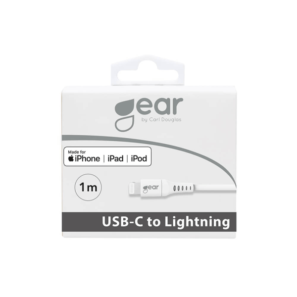 Laddkabel USB-C till Lightning 1m Vit MFI C94