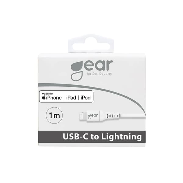 Ladekabel USB-C til Lightning 1m Hvid MFI C94